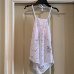 NWT White Lace Tankini Top Medium Mossimo